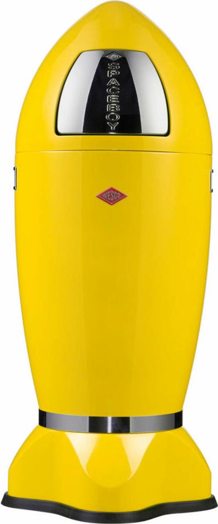 Wesco Mülleimer Spaceboy, Abfallsammler, Abfalleimer, Stahlblech, Lemonyellow, 35 L, 138631-19