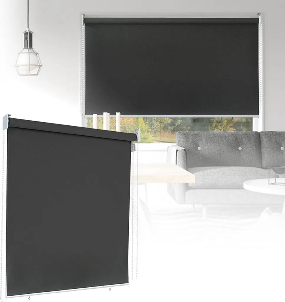 EINFEBEN tenda verticale 100 x 140 cm tenda da sole per balcone, tenda verticale resistente ai raggi UV, protezione dal vento e privacy, in metallo e poliestere, antracite