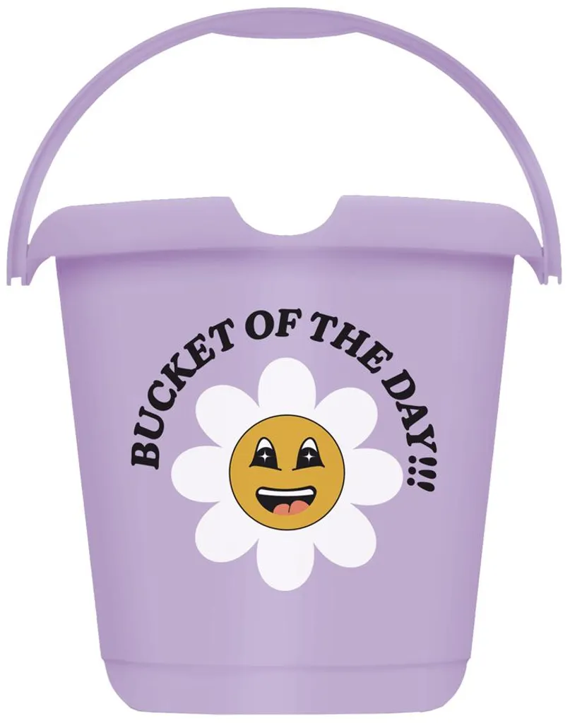 Seau à enduit décoratif keeper ilvie Happy Flower rond de 10 litres