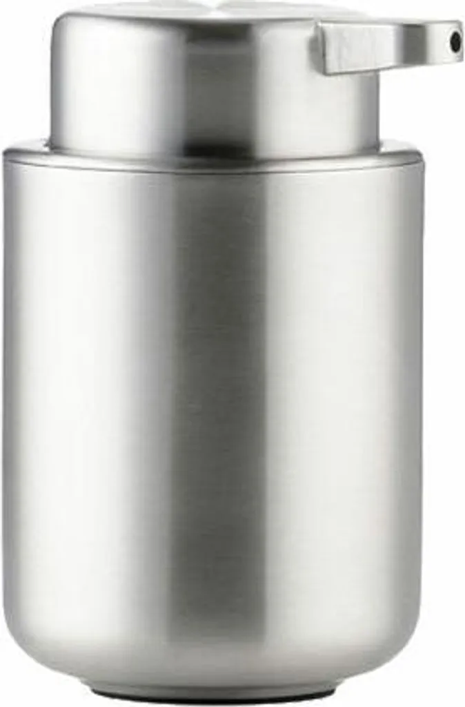 Distributeur de savon design pour salle de bain Ume Steel argenté 250ml