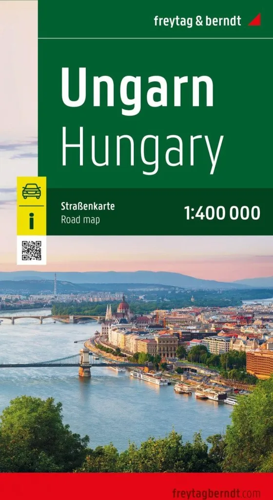Carte Hongrie 1/400 000 Freytag & Berndt avec Plans de Ville et Index