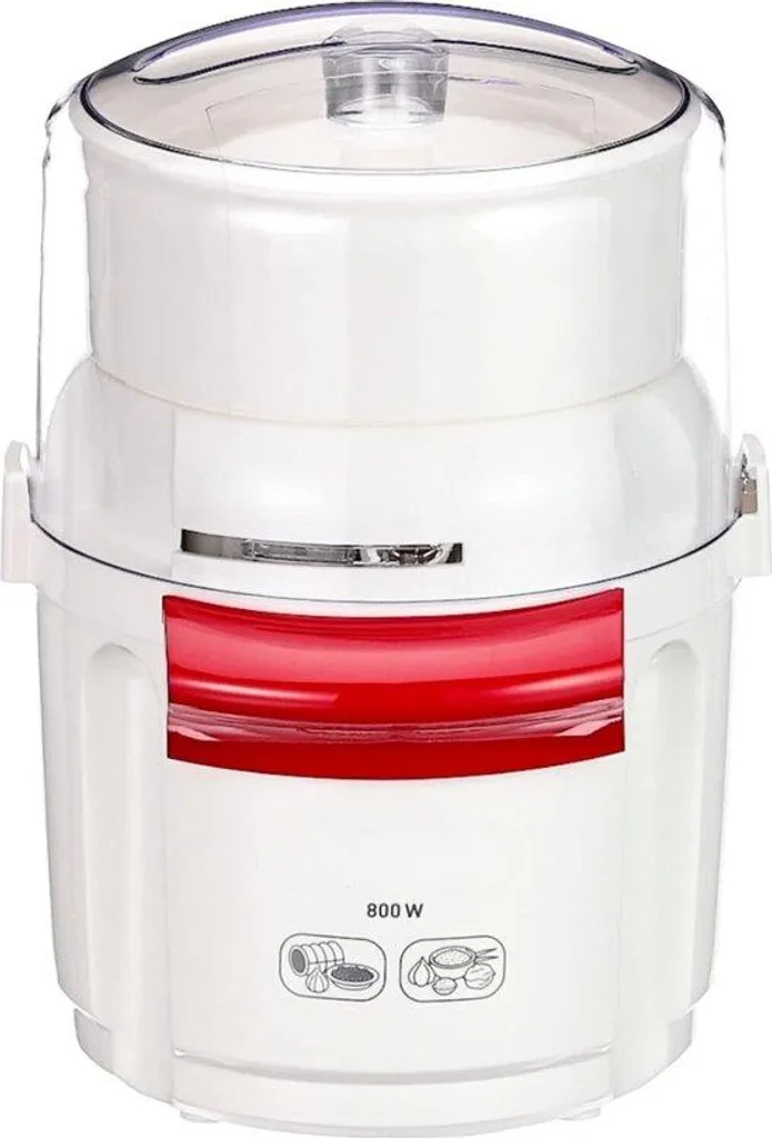 Hachoir 800W en acier inox facile à nettoyer avec bol de 200g compact