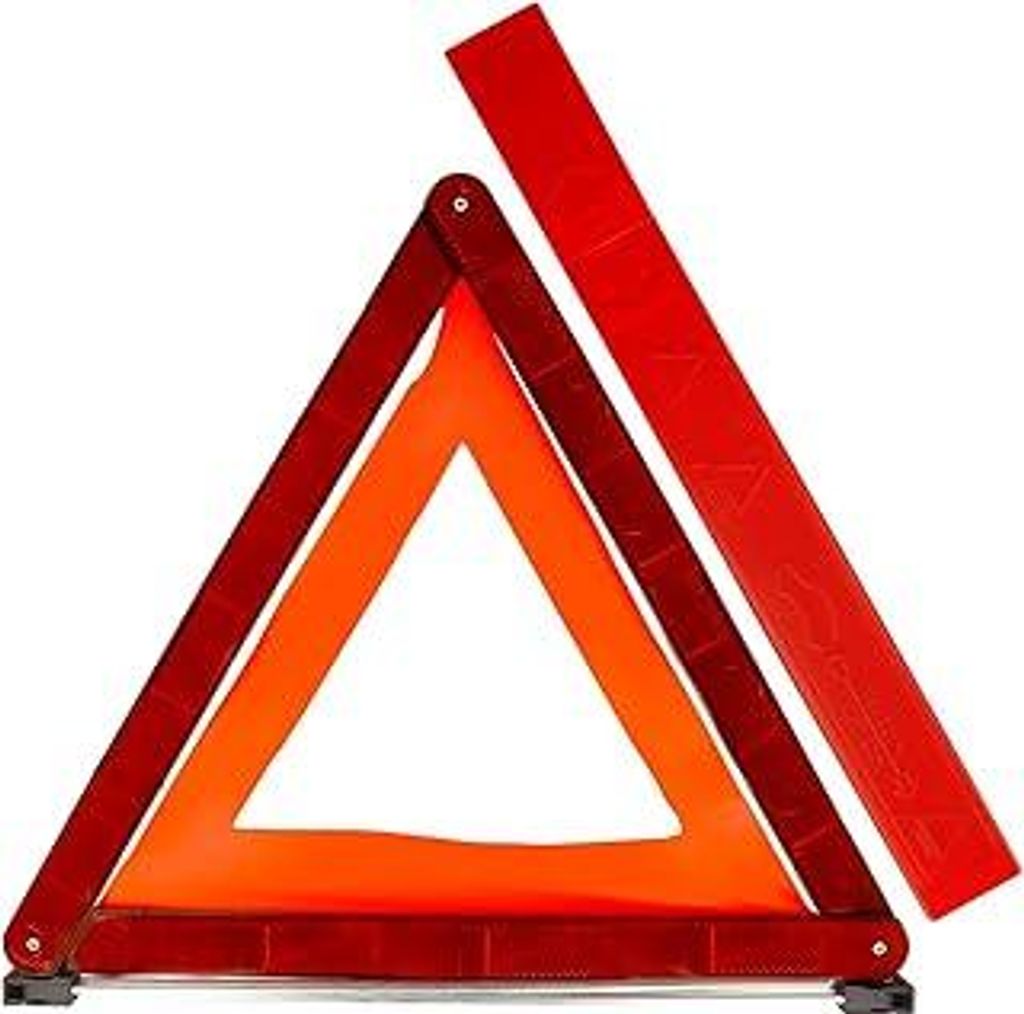 First Aid Only Warndreieck nach ECE R27 | Kompaktes KFZ Euro-Warndreieck für Auto und Motorrad | Klappbarer Standfuß, reflektierend & gut sichtba...
