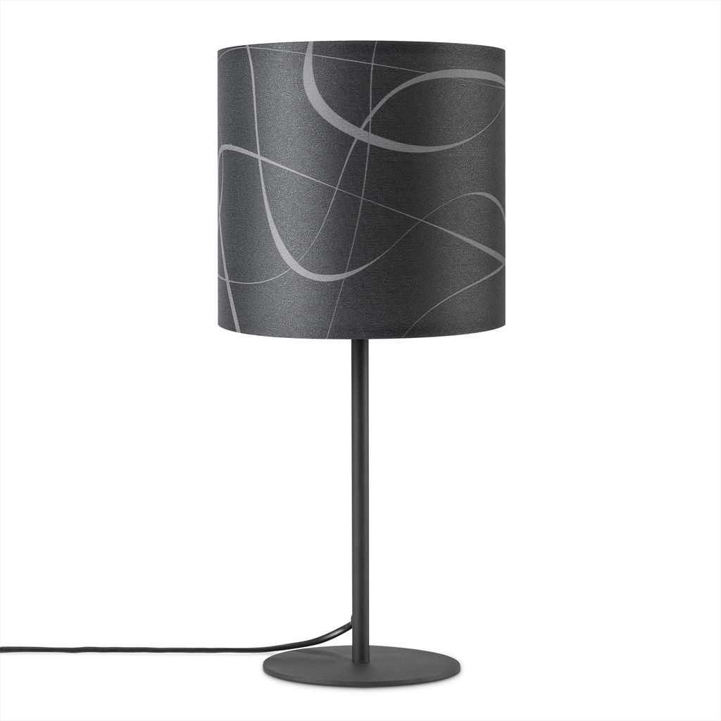 Tischlampe Nachttisch Stoffschirm Wandleuchte Wohnzimmer Produktbild 