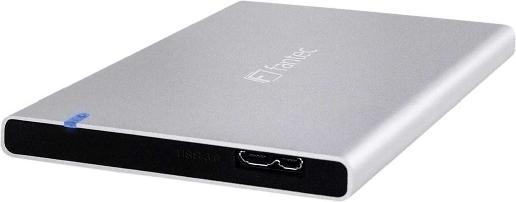 FANTEC ALU7MMU3 silber Aluminium 2,5  SATA, USB 3.0, 7mm Produktbild 