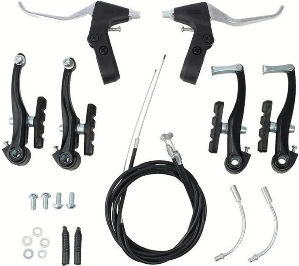 Freins V-Brake VTT en Aluminium avec Patins Silencieux Lot de 2 Paires