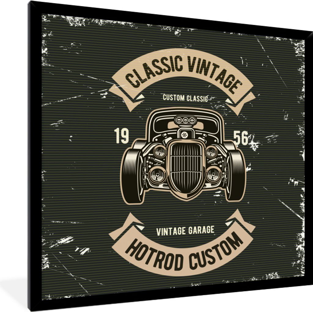 MuchoWow® MuchoWow® Gerahmtes Poster Auto - Oldtimer - Produktbild 