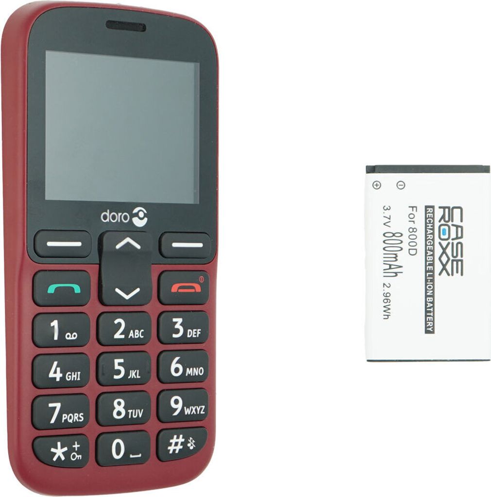 caseroxx Handy Li Ion Akku kompatibel mit Doro 1380 / 1381