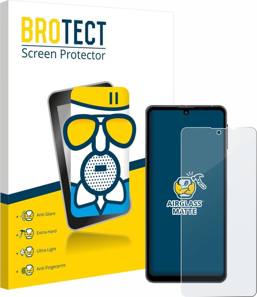BROTECT Entspiegelungs Schutzglas für Sharp Aquos Sense 8 Schutzfolie Panzer Folie Glas Display Schutz matt