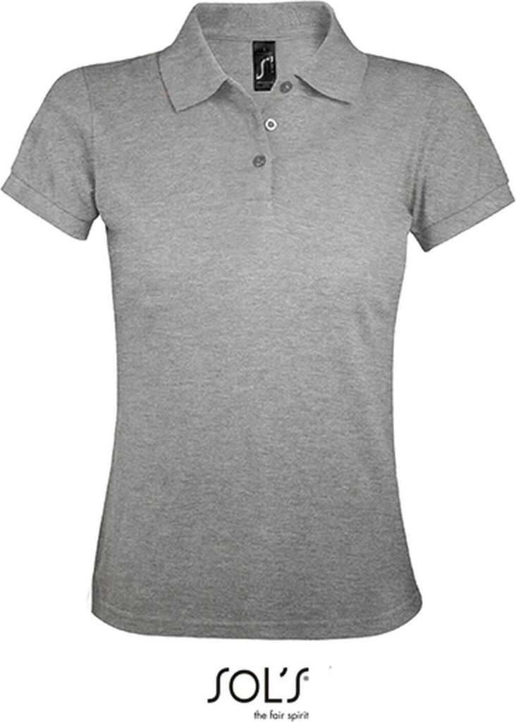 SOLs 00573 | Damen Polo Shirt Prime - Farbe: Grey Melange - Größe: M