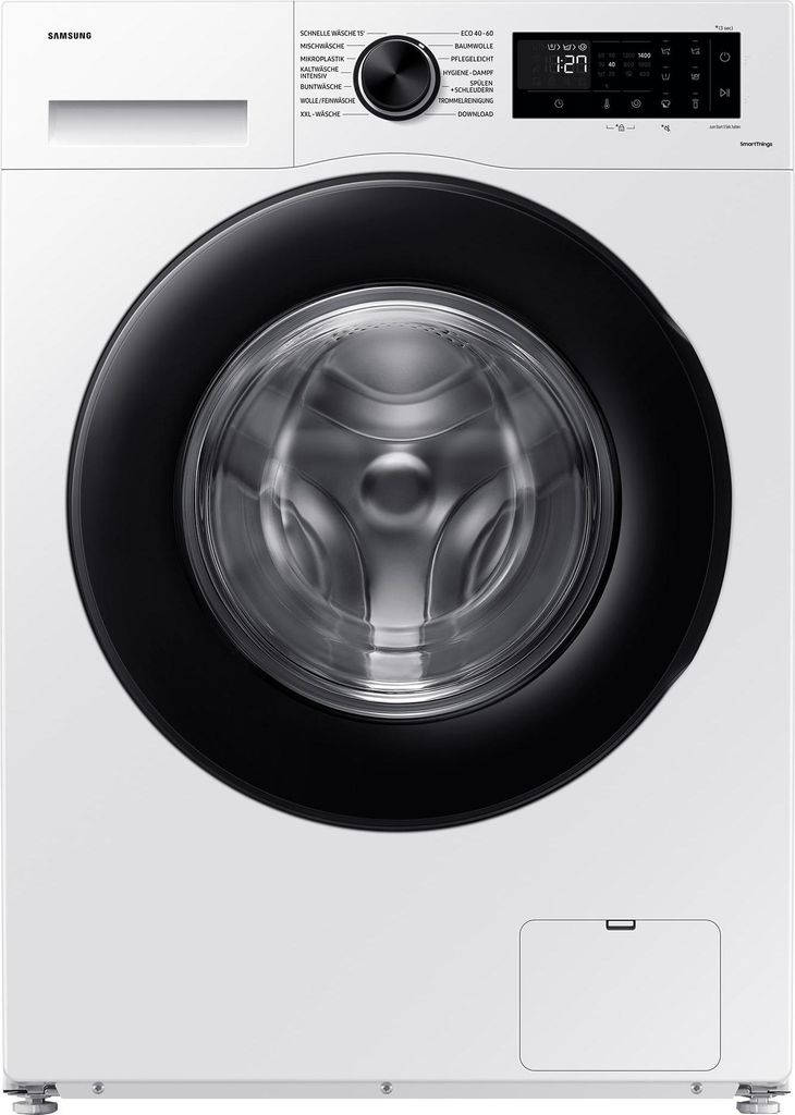Samsung 9 kg Waschmaschine WW9A-10W, , AI Ecobubble , (-10%), Frontlader, 9 kg, B, 72 dB, 1400 RPM, A