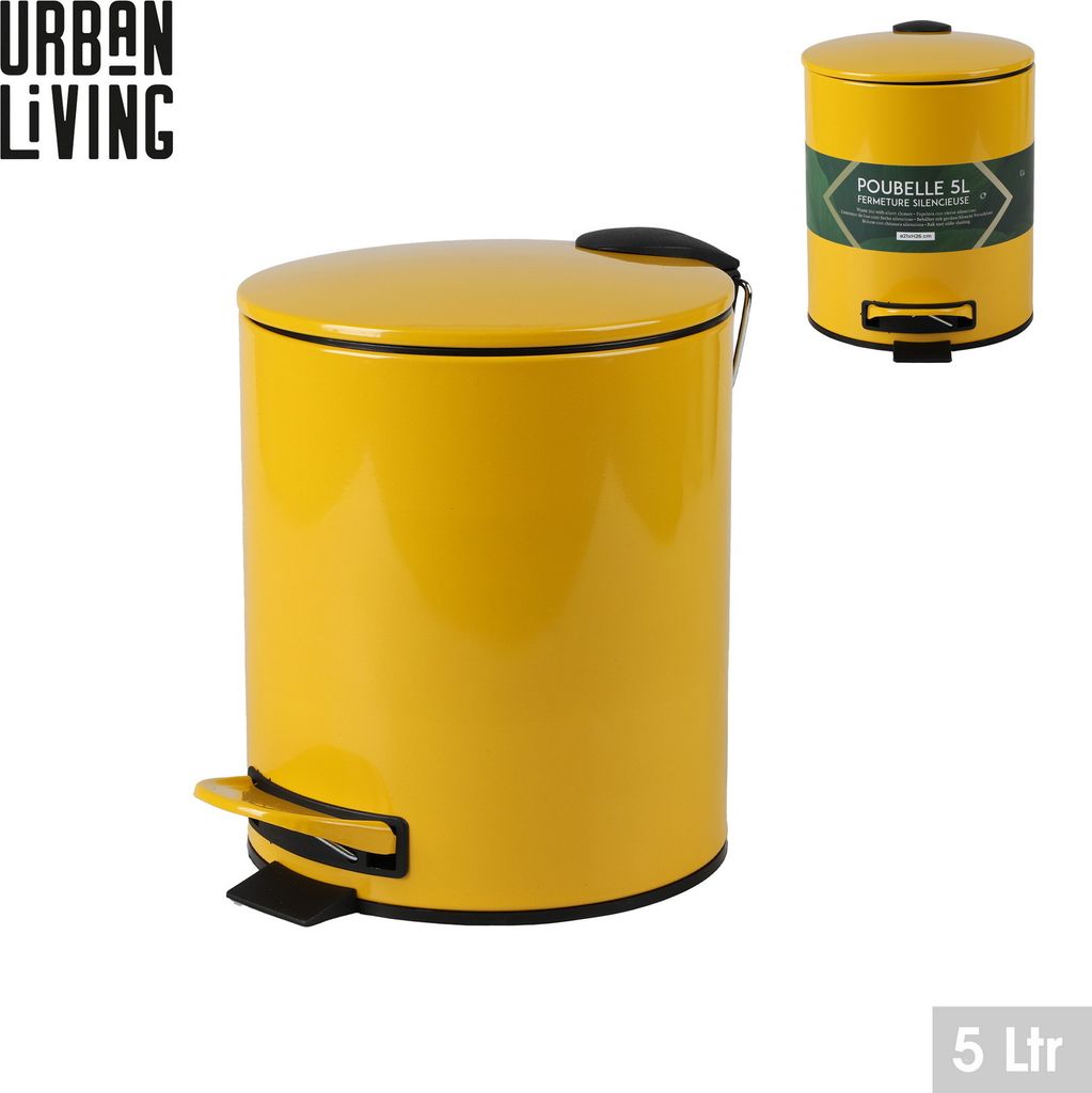 Urban Living 5 Liter Tret-Mülleimer Kosmetikeimer Produktbild 