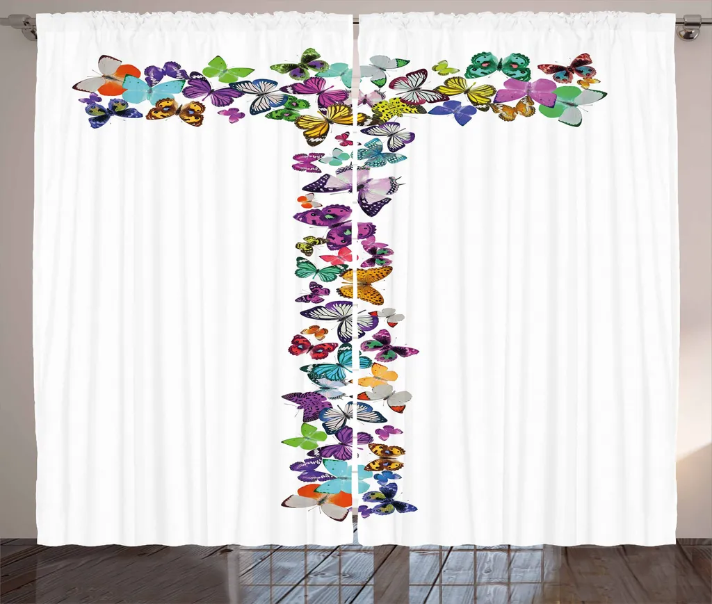 Tenda Design Lettera T Multicolore 280x175 cm ABAKUHAUS Moderna