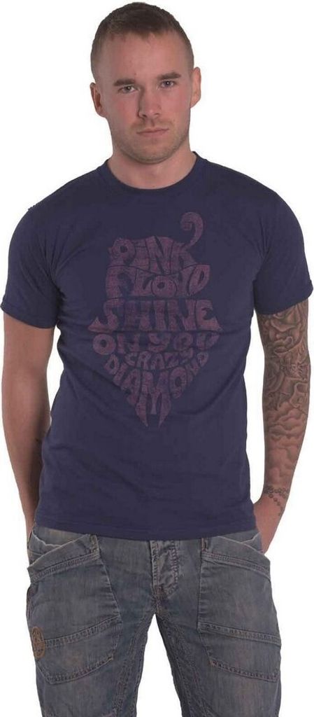 Pink Floyd - "SOYCD" T-Shirt für Herren/Damen Uni RO1343 (L) (Marineblau)