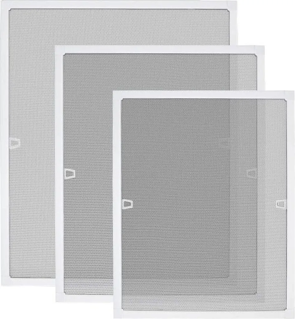 Moustiquaire Cadre Fixe en Aluminium Blanc pour Fenêtre 120x140 cm