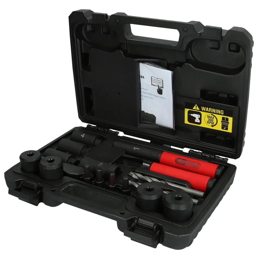Coffret pour enlever les serrures de jante perdues KS-Tools 16 pièces pro