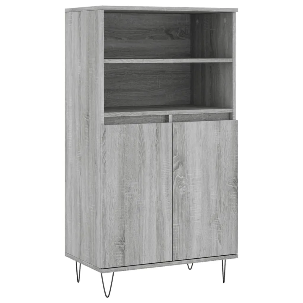 Credenza SYFAX™ Grigio Sonoma 60x36x110 cm | Mobile Multiuso in Legno