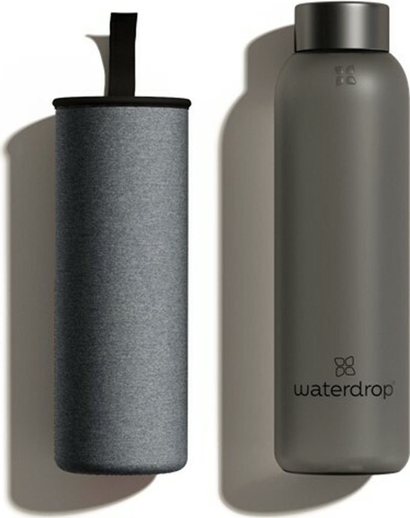 waterdrop Flasche aus Glas 600ml Produktbild 