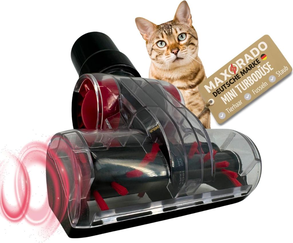 Mini Turbobürste Tierhaare Fusseln Staubsauger für Kärcher Siemens Bosch Zubehör