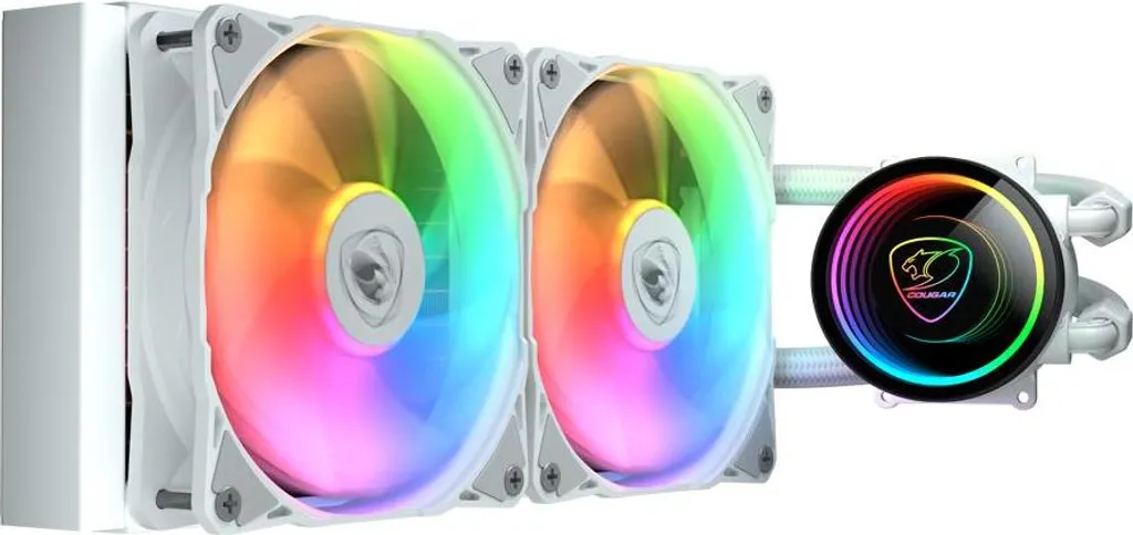 Cougar Poseidon Elite 240 ARGB Blanc - Kit de Watercooling CPU Performant - 9