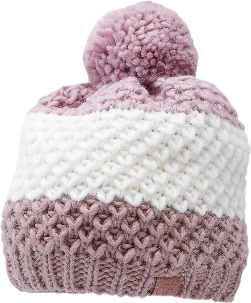 Berretto invernale 4F per bambini con pompon, caldo, rosa