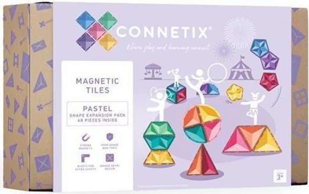 Connetix-Pastellform-Erweiterungspaket 48-teilig