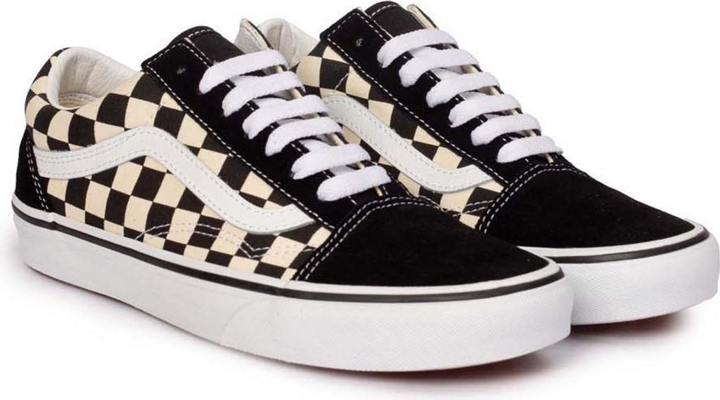 VANS - Uni Primary Check Old Skool Turnschuhe - Nummer 43 Produktbild 