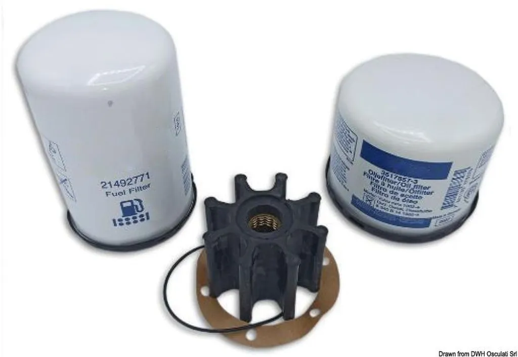 Kit d'entretien pour moteur Volvo 877201 Osculati idéal hivernage bateau