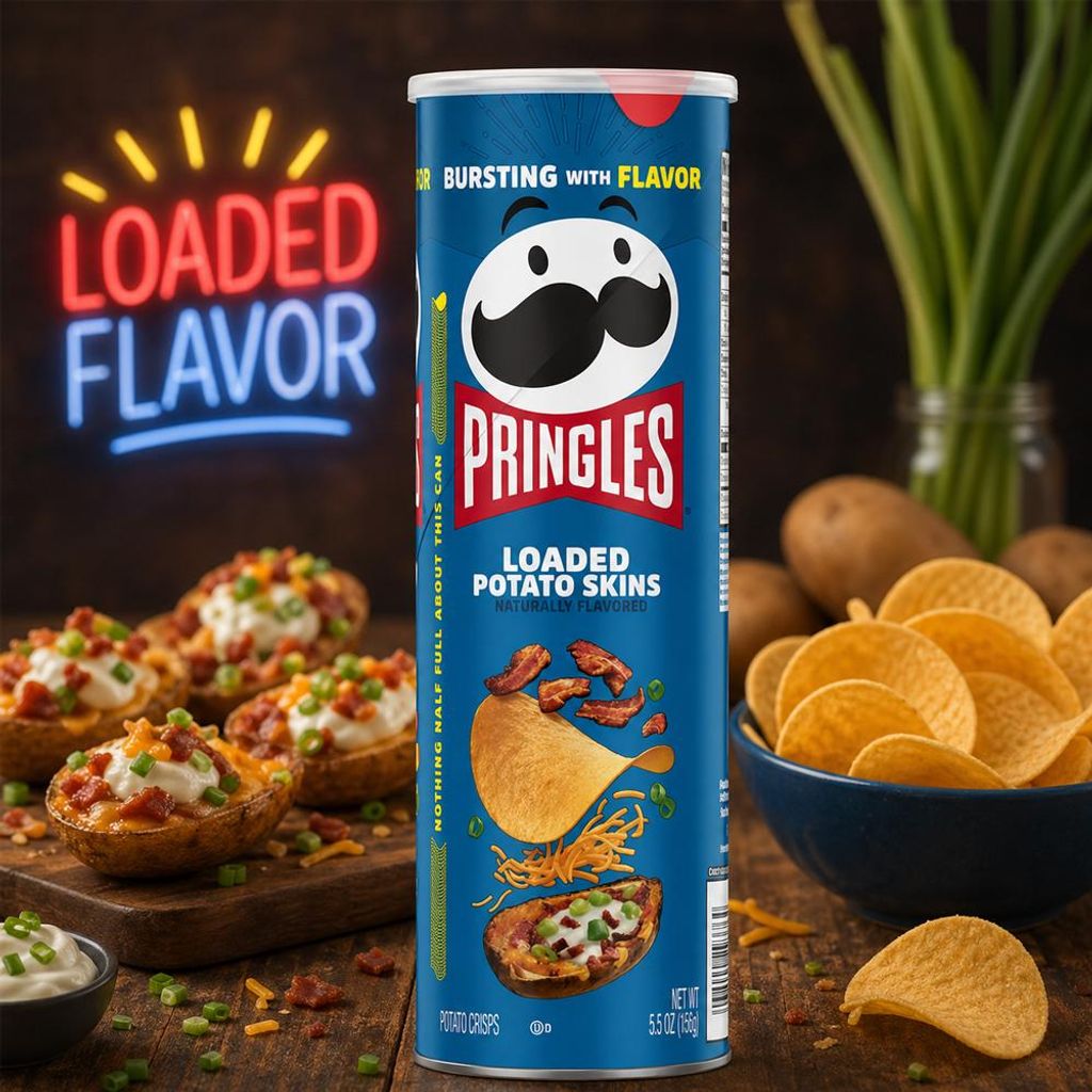 Pringles Loaded Potato Skins 158 g (USA) Immagine del prodotto 