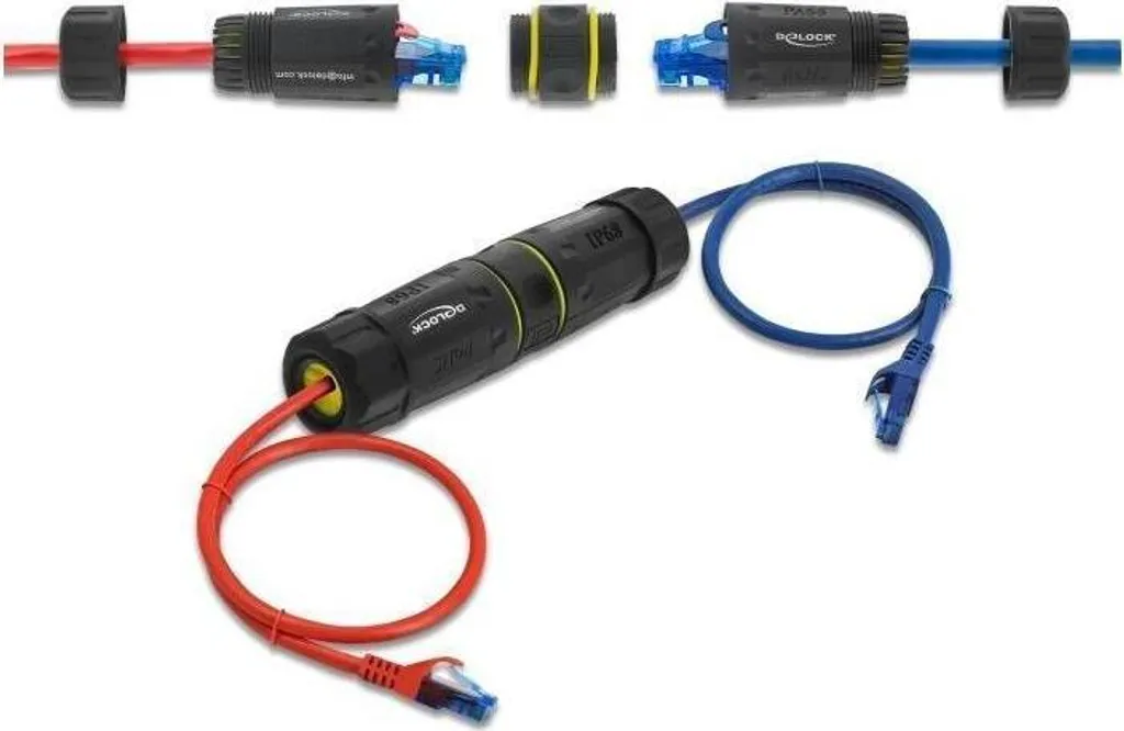 Connecteur RJ45 Cat.7 blindé IP68 - Liaison étanche pour câble LAN