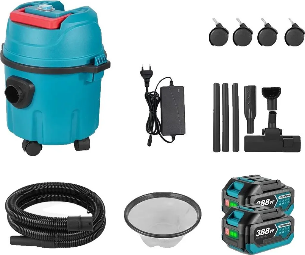 Aspirateur balai 35 kPa idéal pour poils d'animaux avec 2 batteries