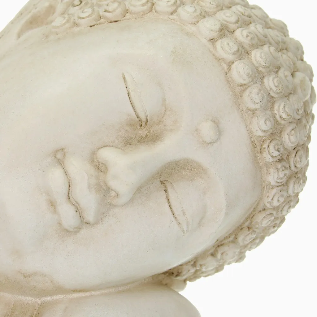 Statue Bouddha 61 cm en Magnésie - Objet Déco XXL Résistant Intempéries