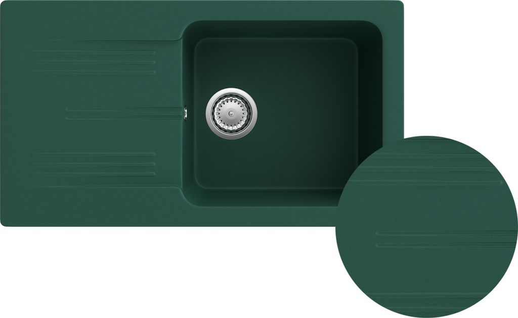 Granitan | Granitspüle - Spülbecken 1-Kammer - 77,5x43,5cm Produktbild 