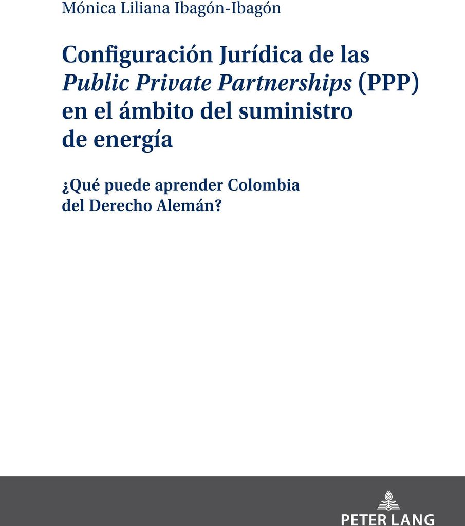 Configuración Jurídica de las Public Private Partnerships (PPP) en el ámbito del suministro de energía