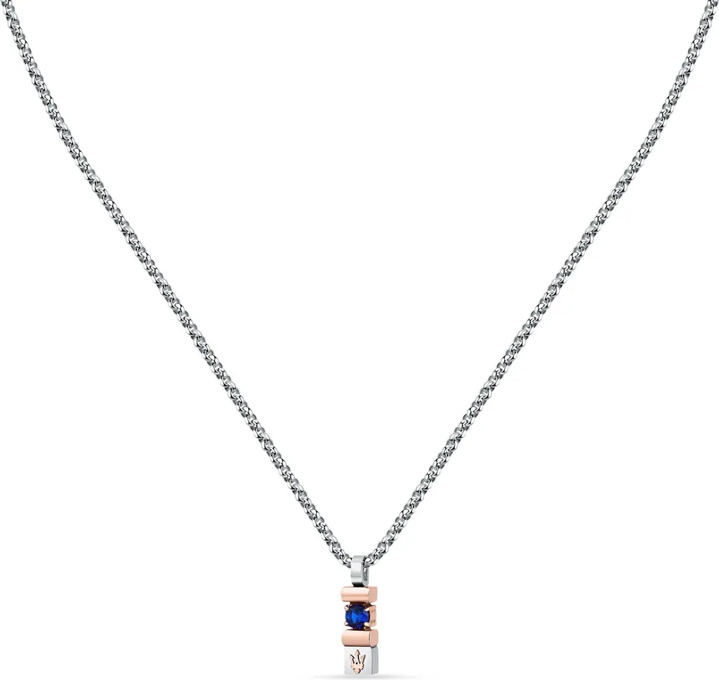 Maserati Collier Pendentif JM334AXO06 Acier et Détails Saphir Véritable