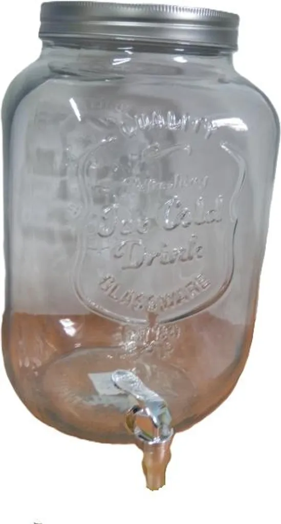 Bocal en verre avec robinet 8L RG-160103 - Fontaine à boisson robuste
