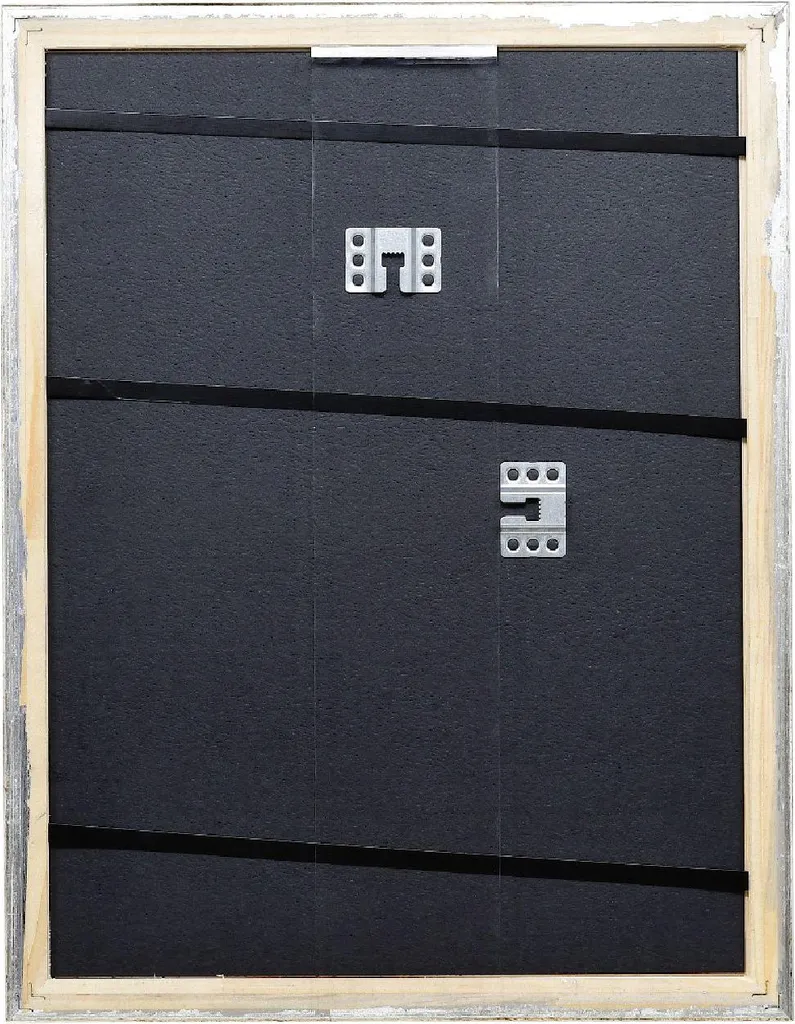 Cornice Portafoto Tripla In Legno Con Vetro 13x18 Cm – Pieghevole E Da Tavolo Argento