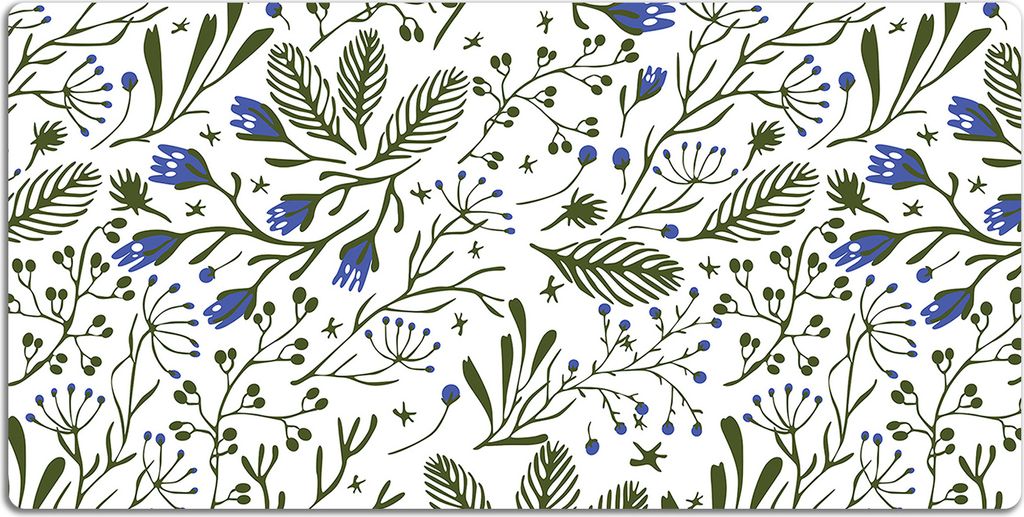 Schreibtischmatte Tischunterlage 90x45 cm Mauspad - Blumen