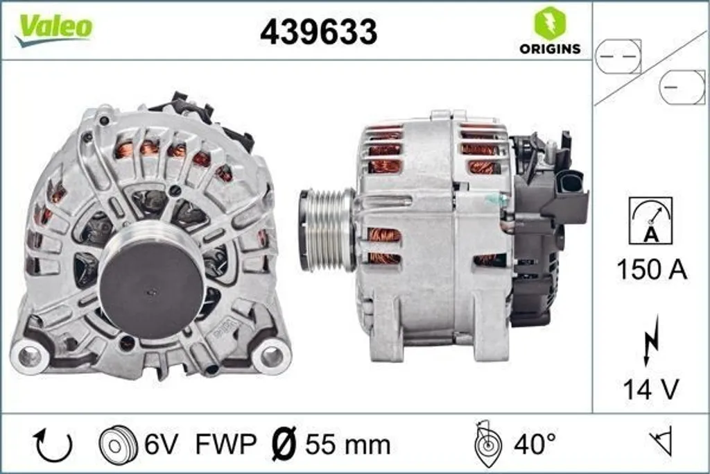 Alternateur neuf pour Ford Fiesta VI et Mazda 2 - Qualité Valeo 439633