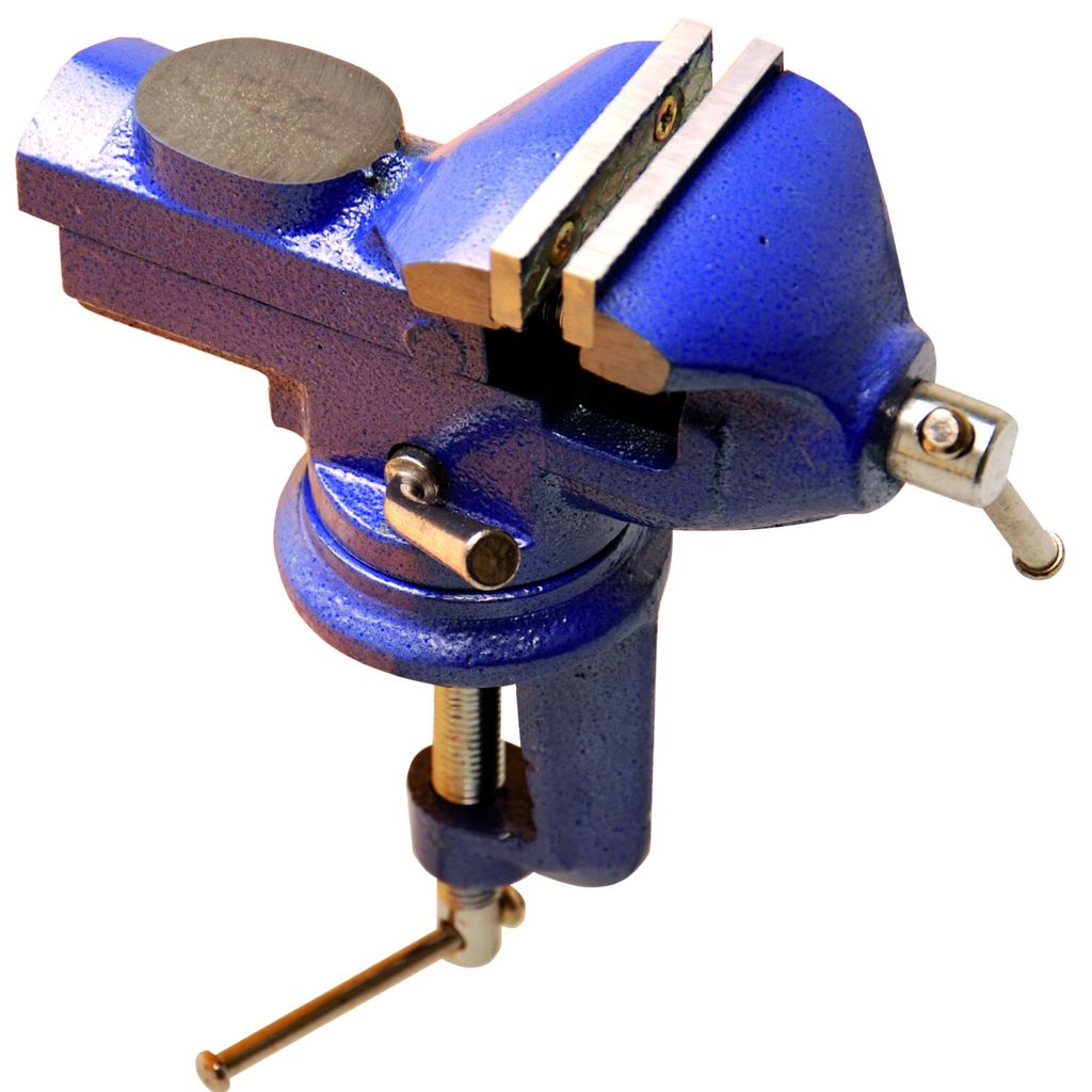Kraftmann 3056 Morsa da banco Morsa da 60 mm girevole con Immagine del prodotto 