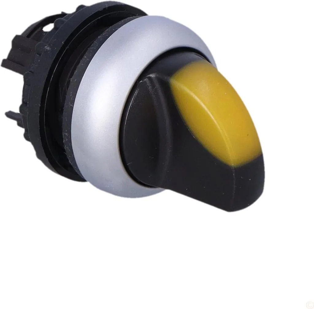 Sélecteur jaune Eaton M22-WRLK3-Y 216849 pour éviter les erreurs de flux