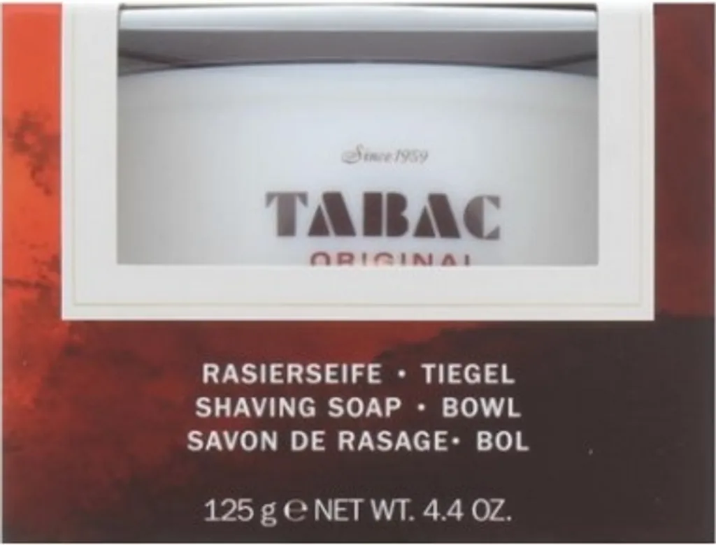 Savon à Barbe Tabac Original 125g contre le Feu du Rasoir Homme