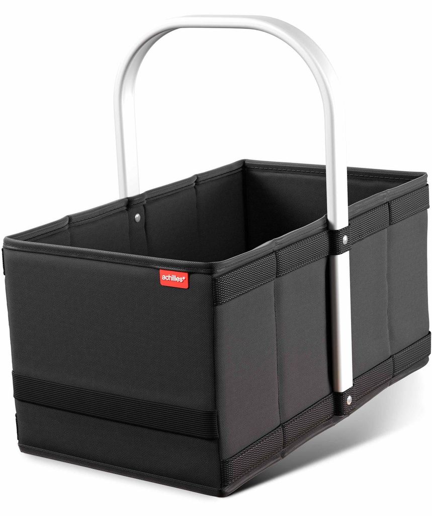 Einkaufskorb mit Aluminiumgriff – Stilvoller Einkaufskorb Produktbild 