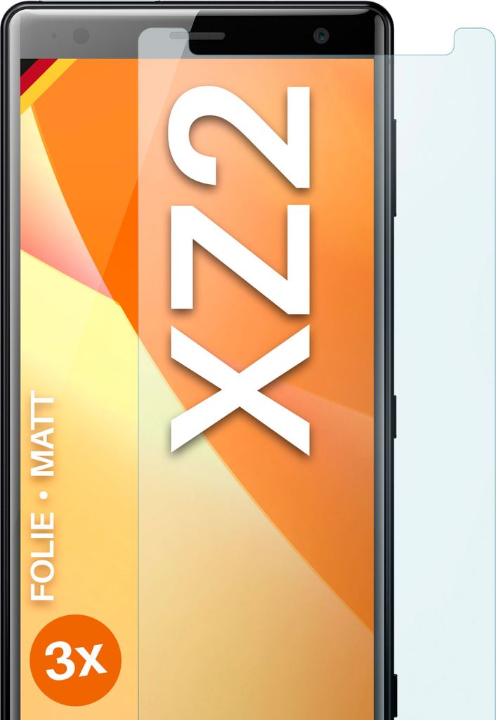 moex 3x Schutzfolie kompatibel mit Sony Xperia XZ2 - Displayschutzfolie Anti Reflex Folie, Matt