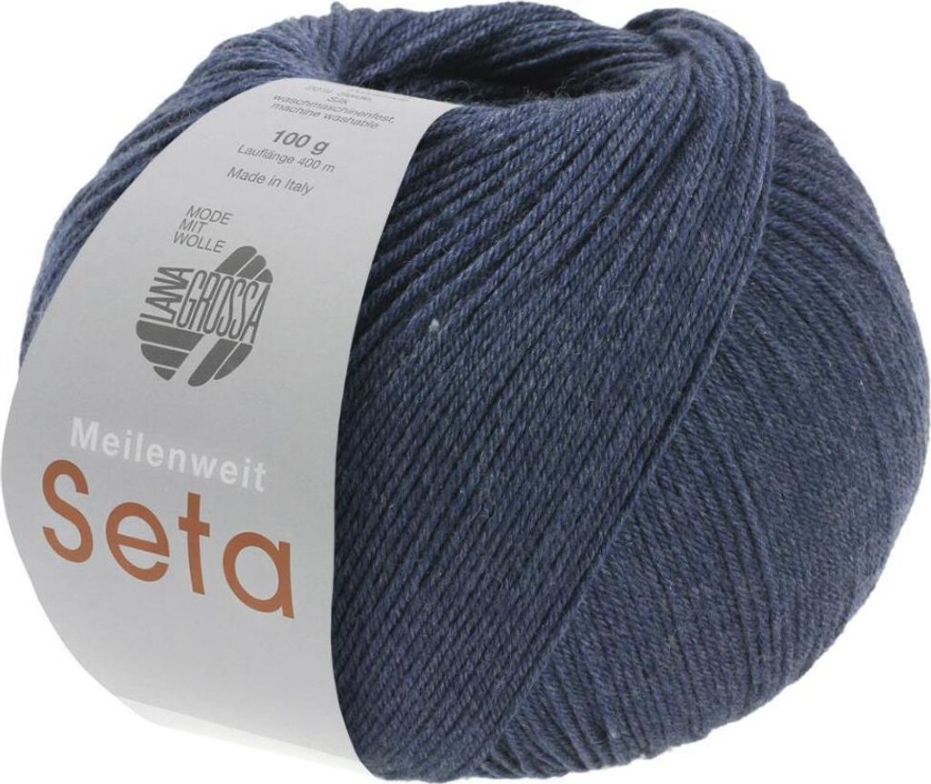 Lana Grossa - Meilenweit 100g Seta 0012 dunkelblau Produktbild 