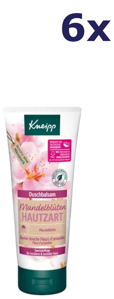 6x Kneipp Douchegel 200ml Amandelbloesem Zacht voor de huid