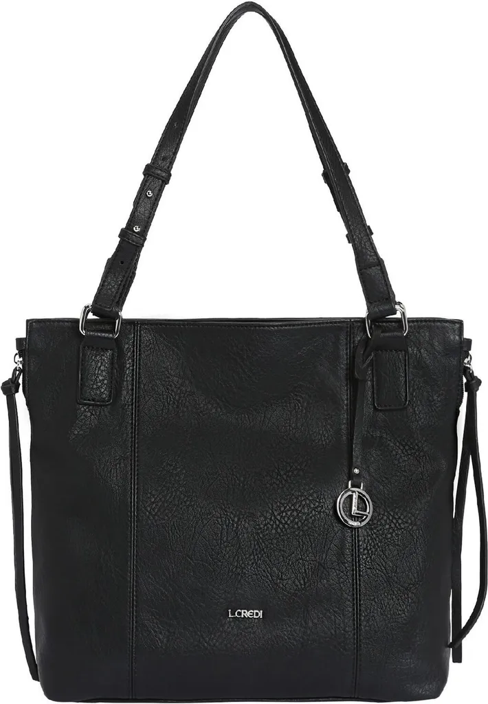 Sac shopper noir L.CREDI Jana : fini le désordre, l'espace optimisé