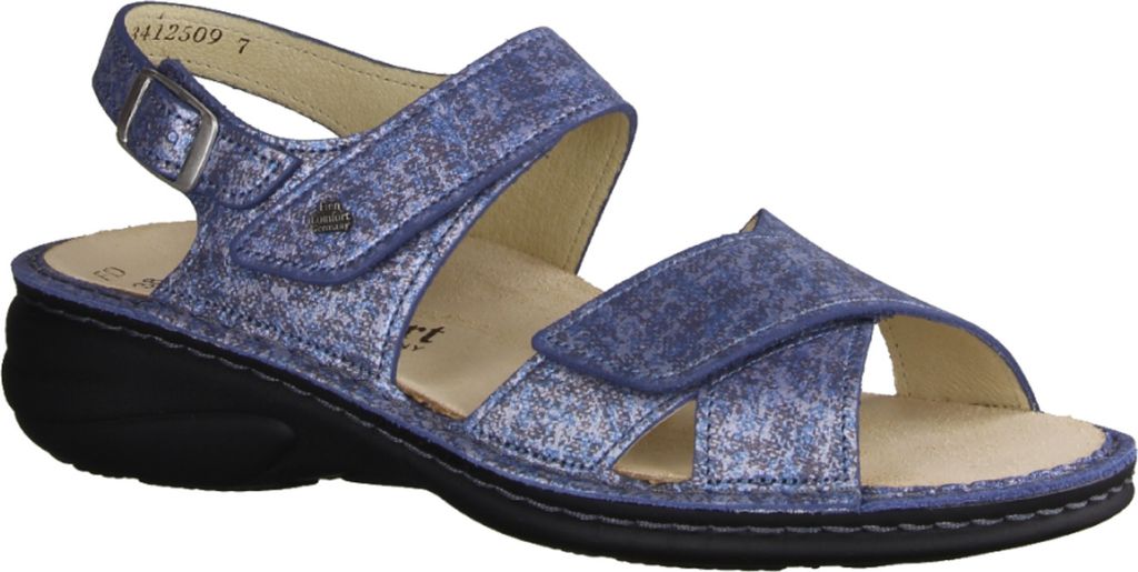 Finn Comfort Linosa bequeme Damensandale, Leder, Hellblau, Produktbild 