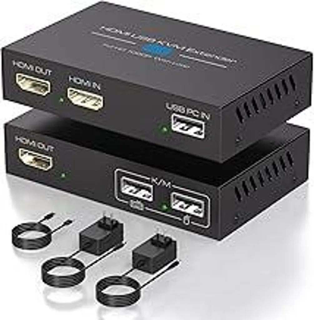 Extender HDMI USB 120m VEDINDUST: RJ45 Cat6 Full HD 1080P Loop Out