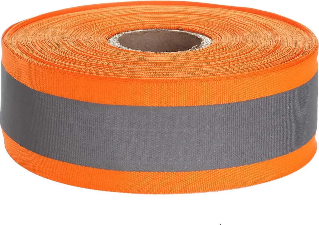 Bande de sécurité à coudre orange pour vêtements et travaux de nuit